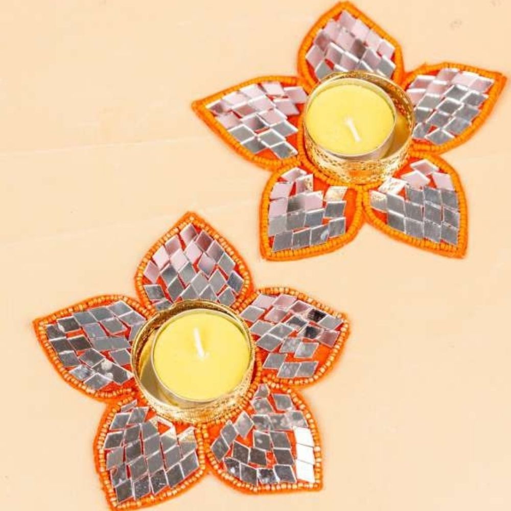 Tea Light Holders Pair