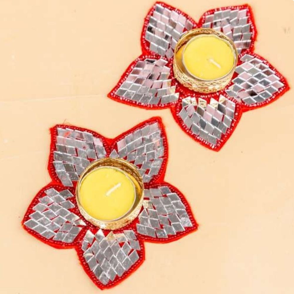 Tea Light Holders Pair