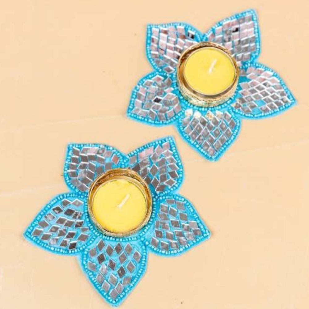 Tea Light Holders Pair