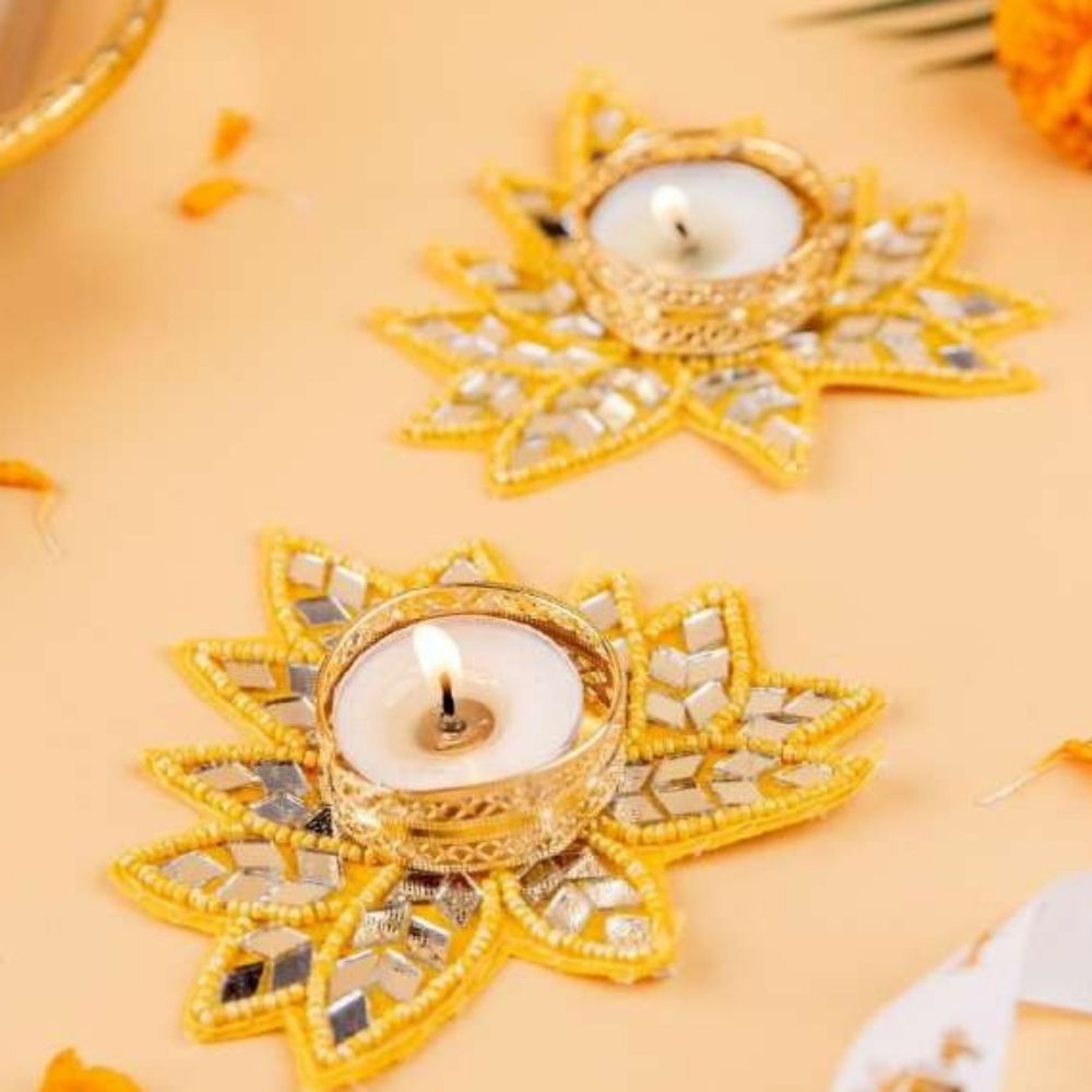 Tea Light Holders Pair