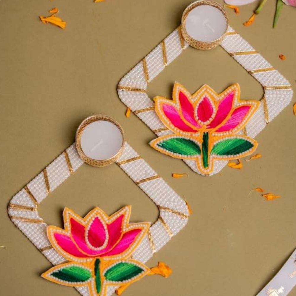 Tea Light Holders Pair