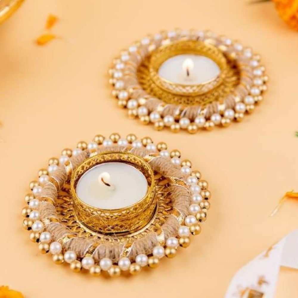 Tea Light Holders Pair