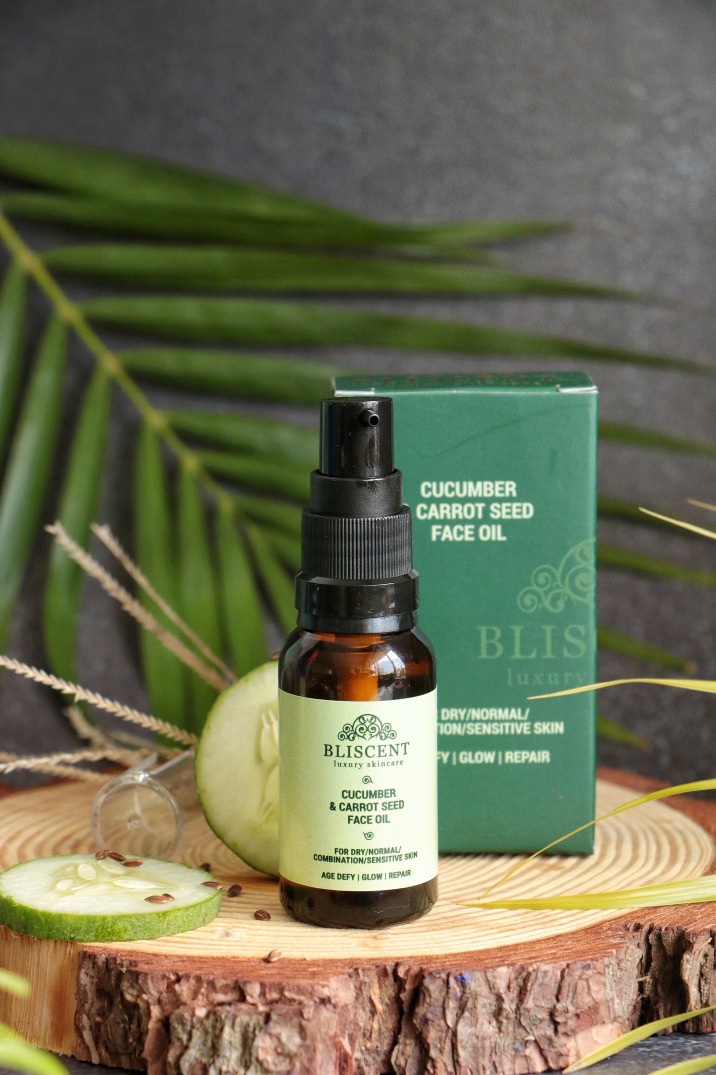 BLISCENT Cucumber & Carrot Seed Face Oil