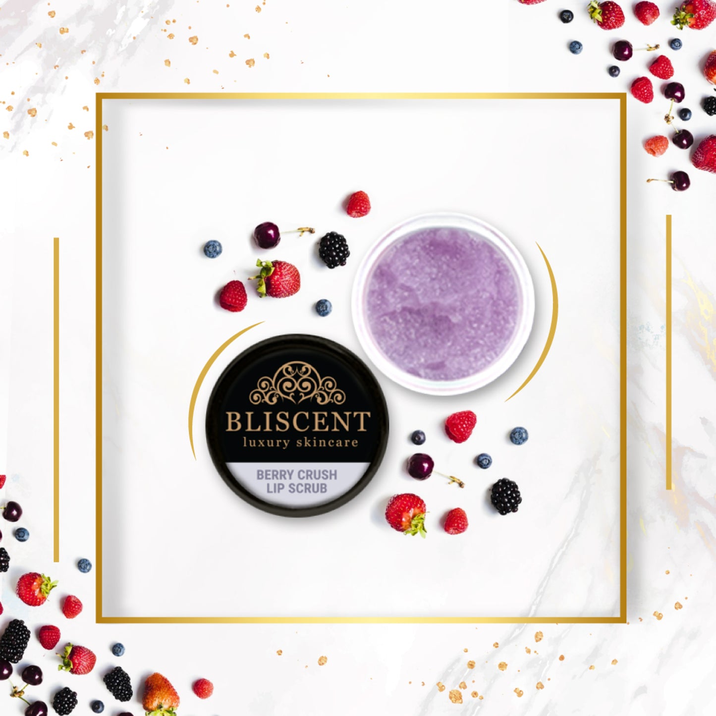 BLISCENT Berry Crush Lip Scrub