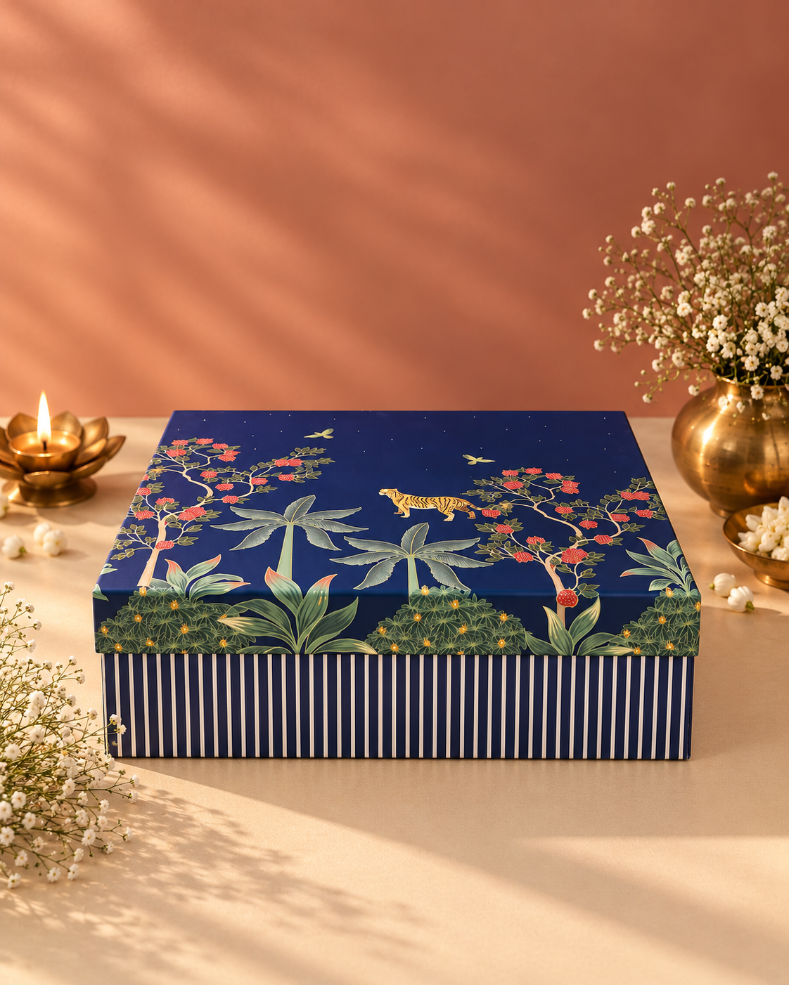 Shubh Deep Copper Hamper
