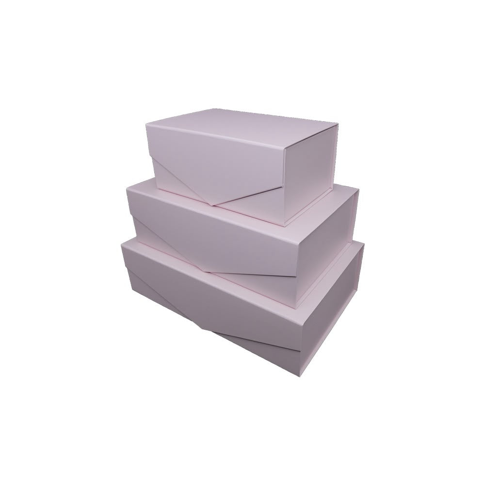 Blush Metallic Collapsible Box