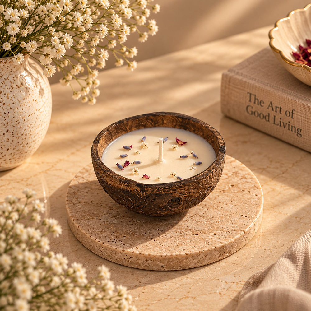 Coconut Bloom Hand-Poured Candle