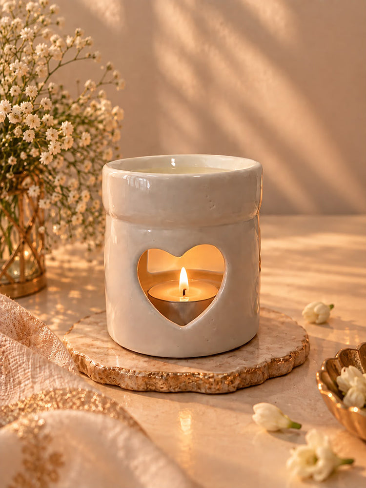 Ceramic Heart Shaped Aroma Diffuser
