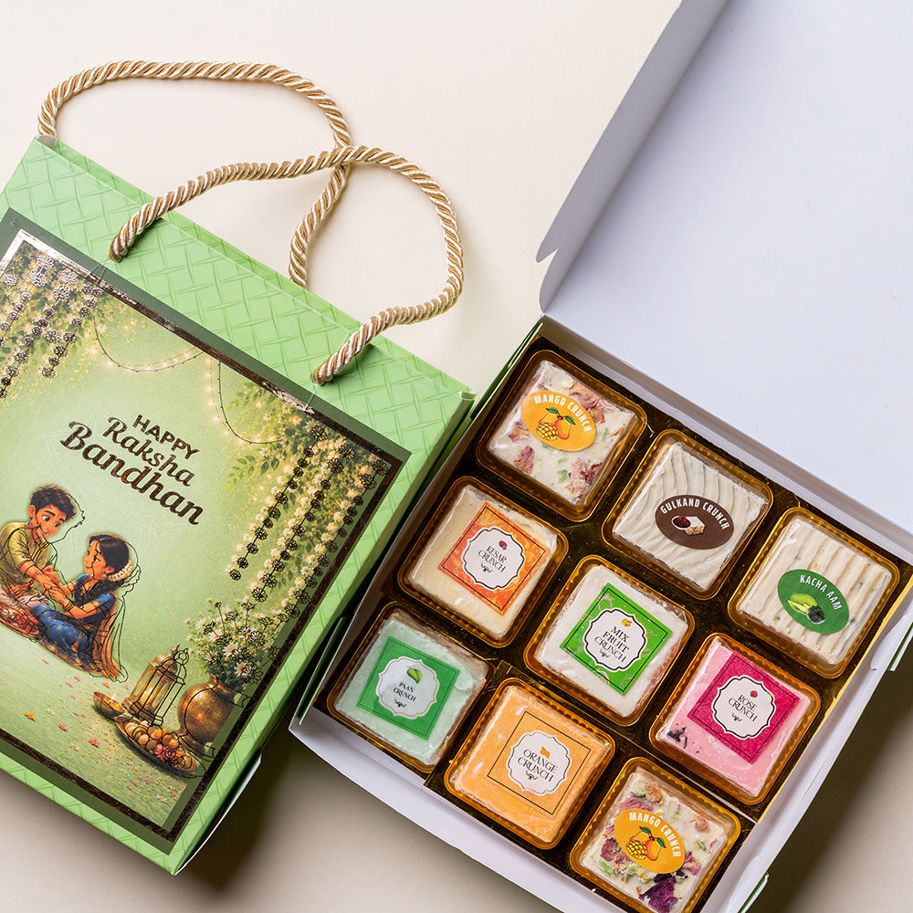 Mithai Mint Rakhi Set