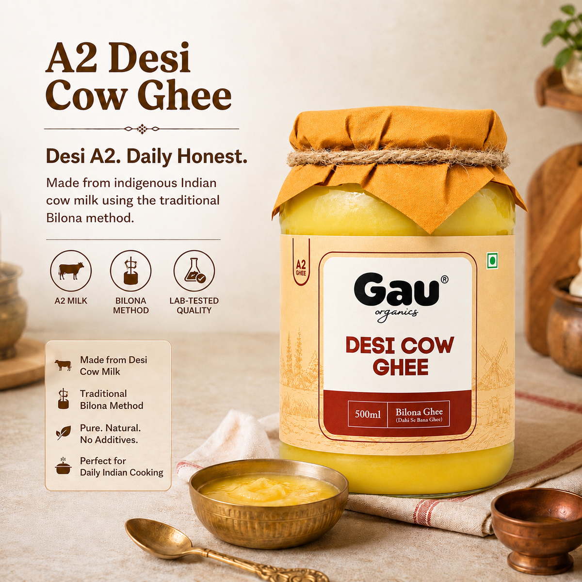 Desi Cow Ghee 500 GM