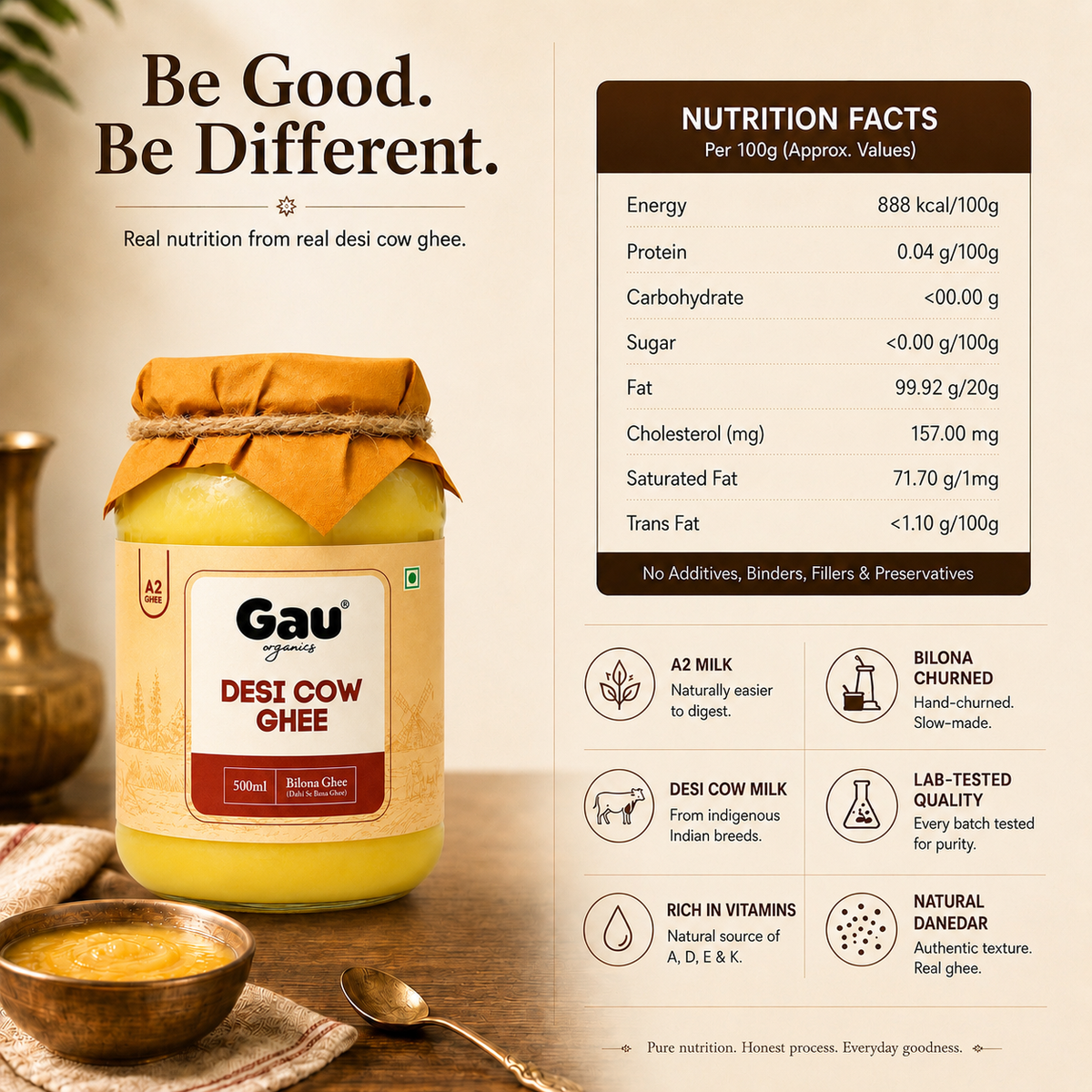 Desi Cow Ghee 500 GM