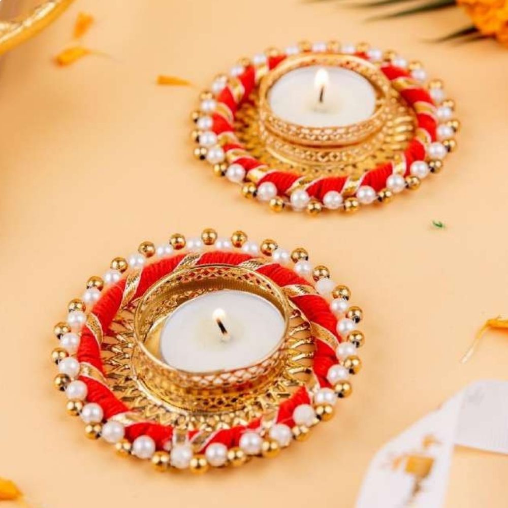 Tea Light Holders Pair