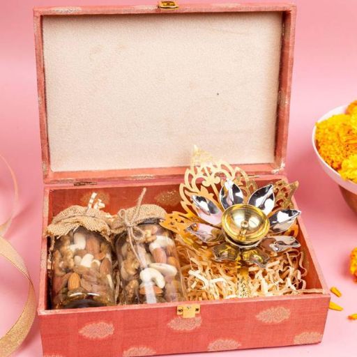 Dry Fruit Diya Box