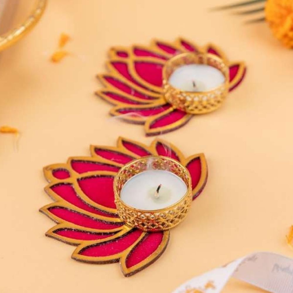 Tea Light Holders Pair