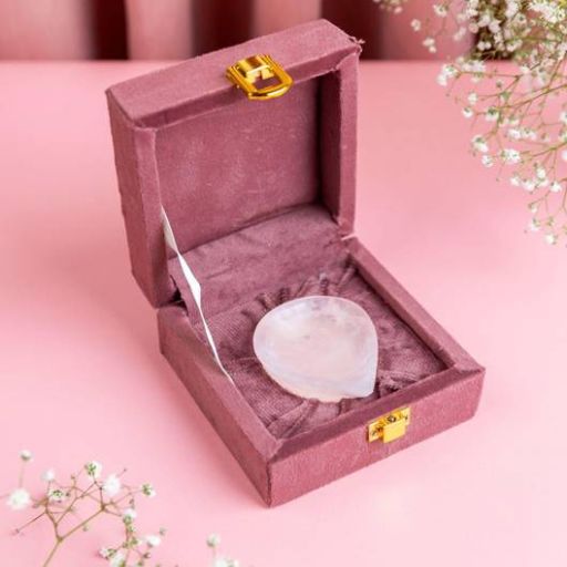 Rose Quartz Diya Without Base