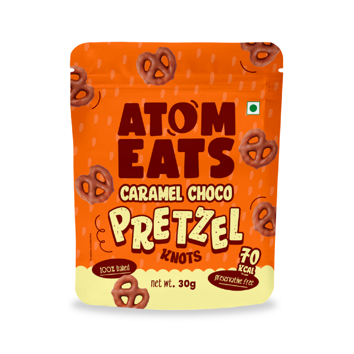 Atom Eats Caramel Choco Pretzel