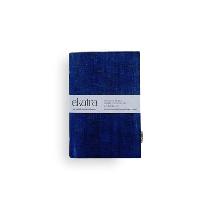 Handcrafted Sustainable A5 Unruled 100 GSM Paper Journal by Ekatra