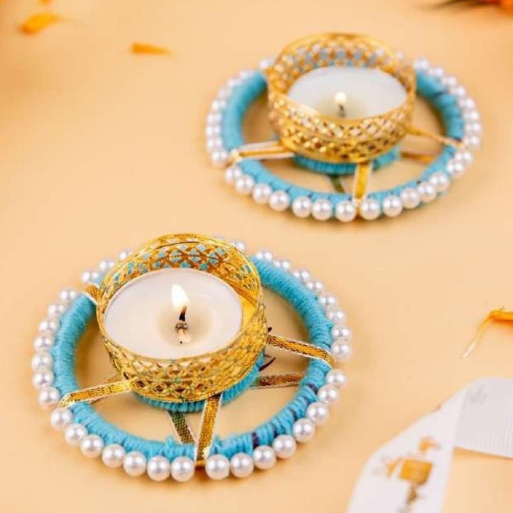 Tea Light Holders Pair