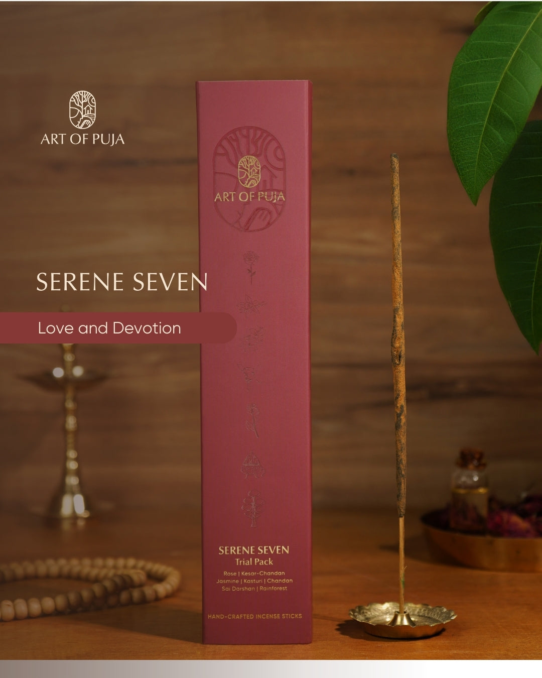 Serene Seven Handcrafted Incense Sticks | Trial Pack