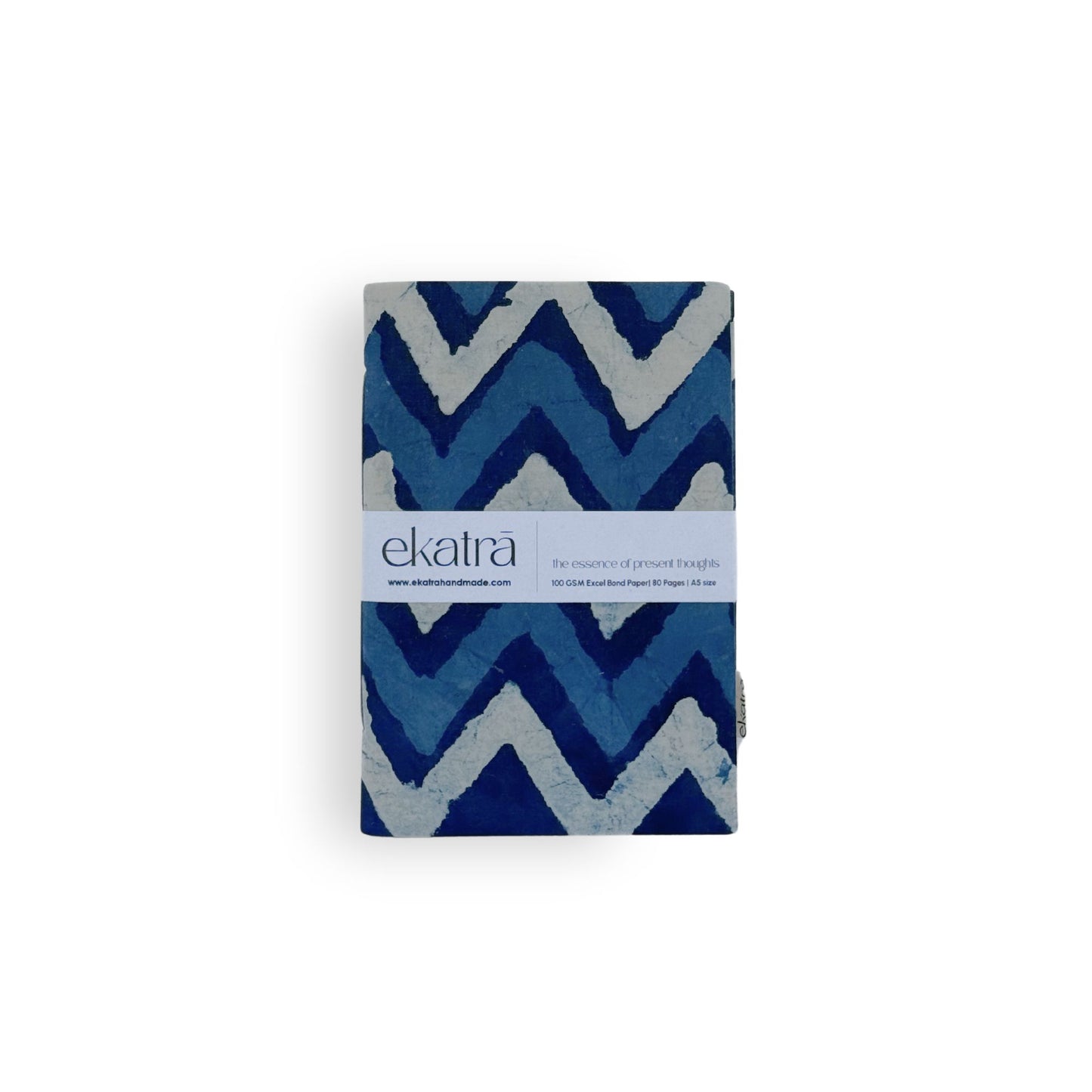Handcrafted Sustainable A5 Unruled 100 GSM Paper Journal by Ekatra