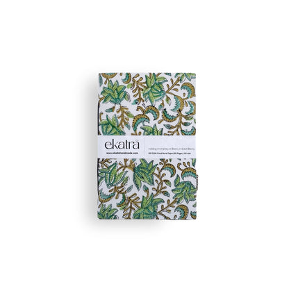 Handcrafted Sustainable A5 Unruled 100 GSM Paper Journal by Ekatra