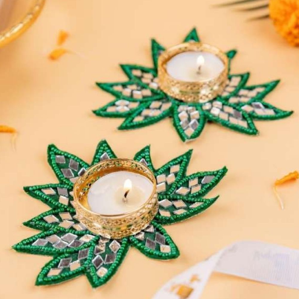 Tea Light Holders Pair