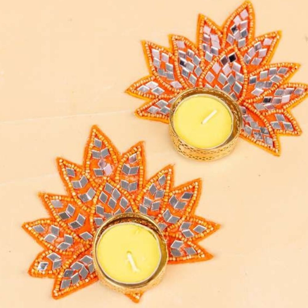 Tea Light Holders Pair