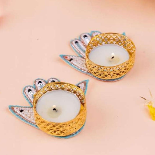 Tea Light Holders Pair