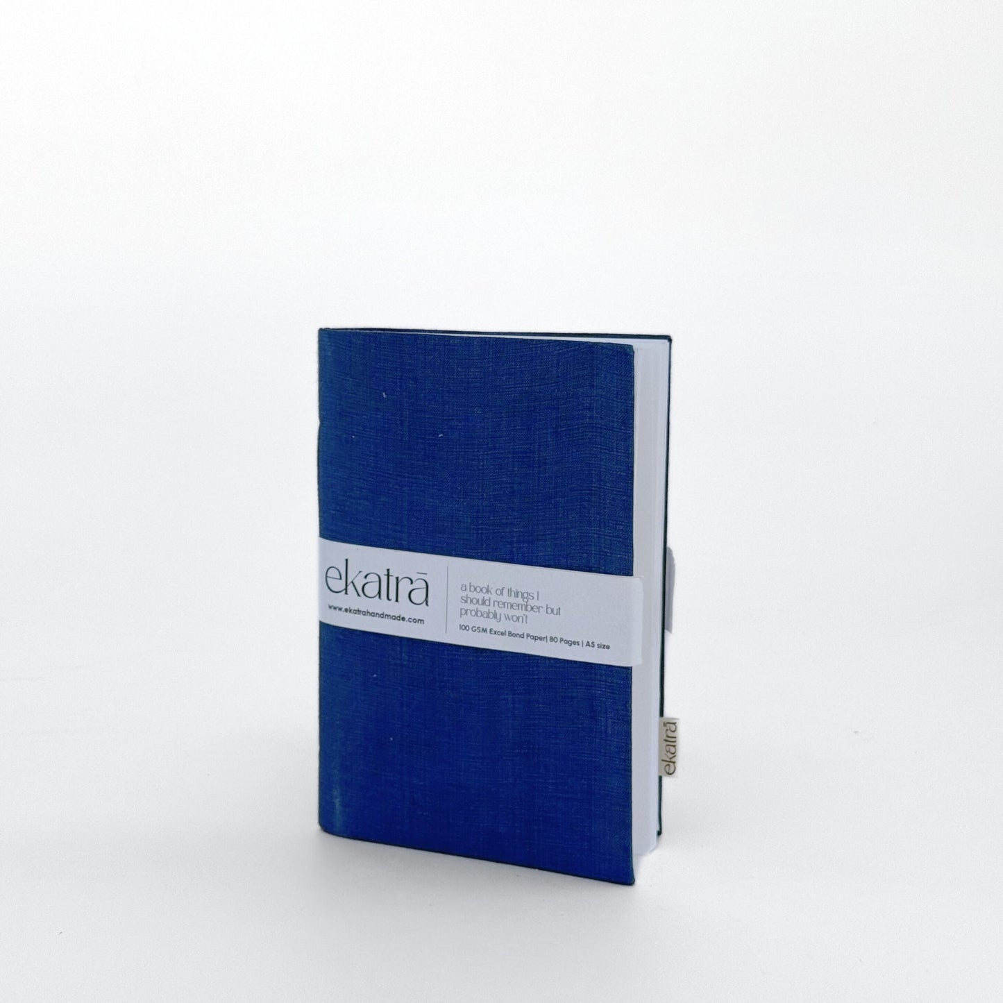 Handcrafted Sustainable A5 Unruled 100 GSM Paper Journal by Ekatra