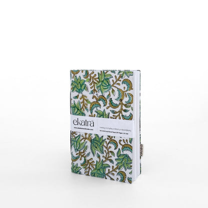 Handcrafted Sustainable A5 Unruled 100 GSM Paper Journal by Ekatra