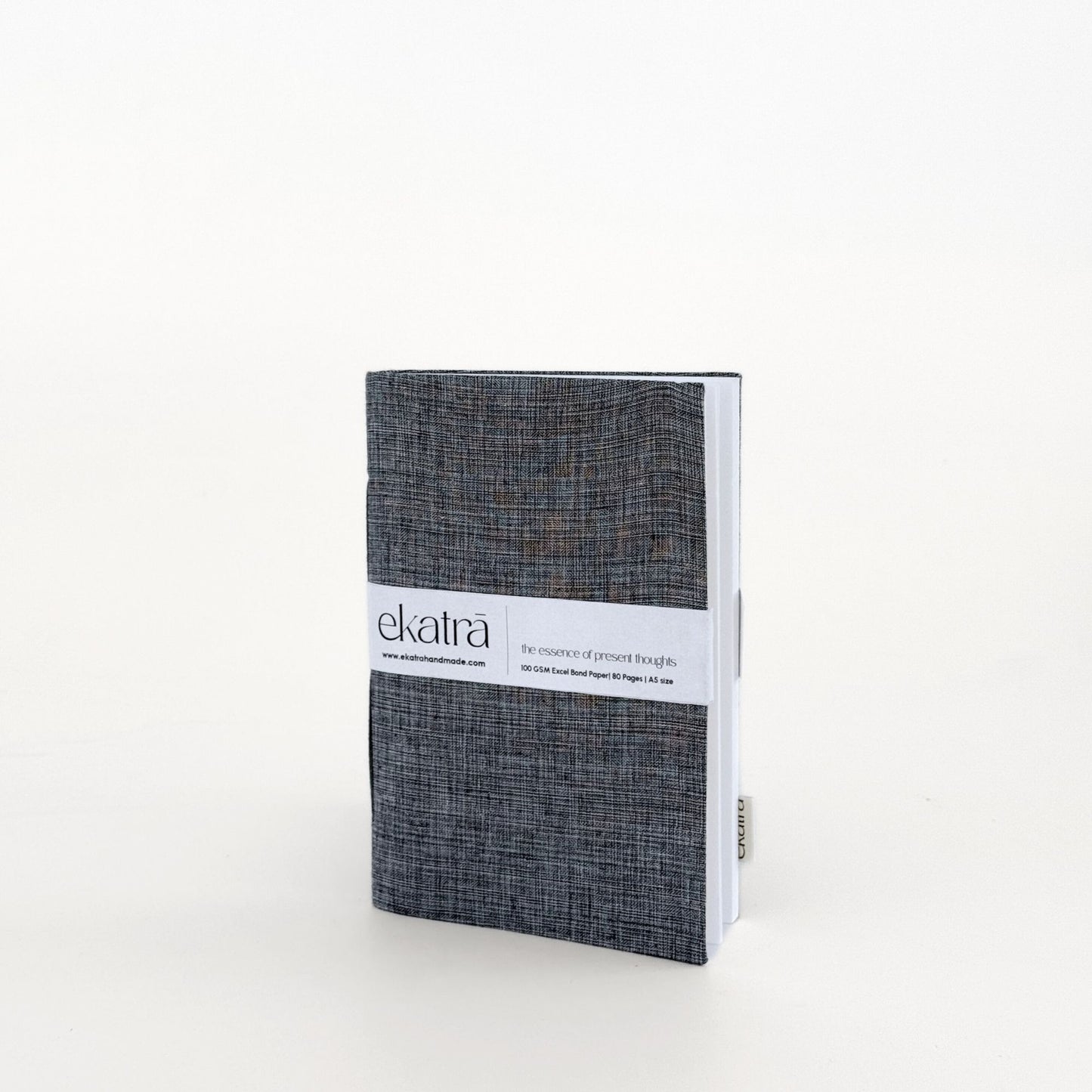 Handcrafted Sustainable A5 Unruled 100 GSM Paper Journal by Ekatra