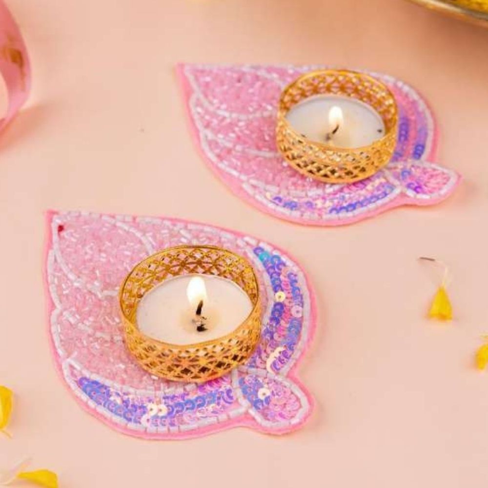 Tea Light Holders Pair