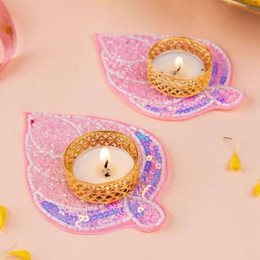 Tea Light Holders Pair