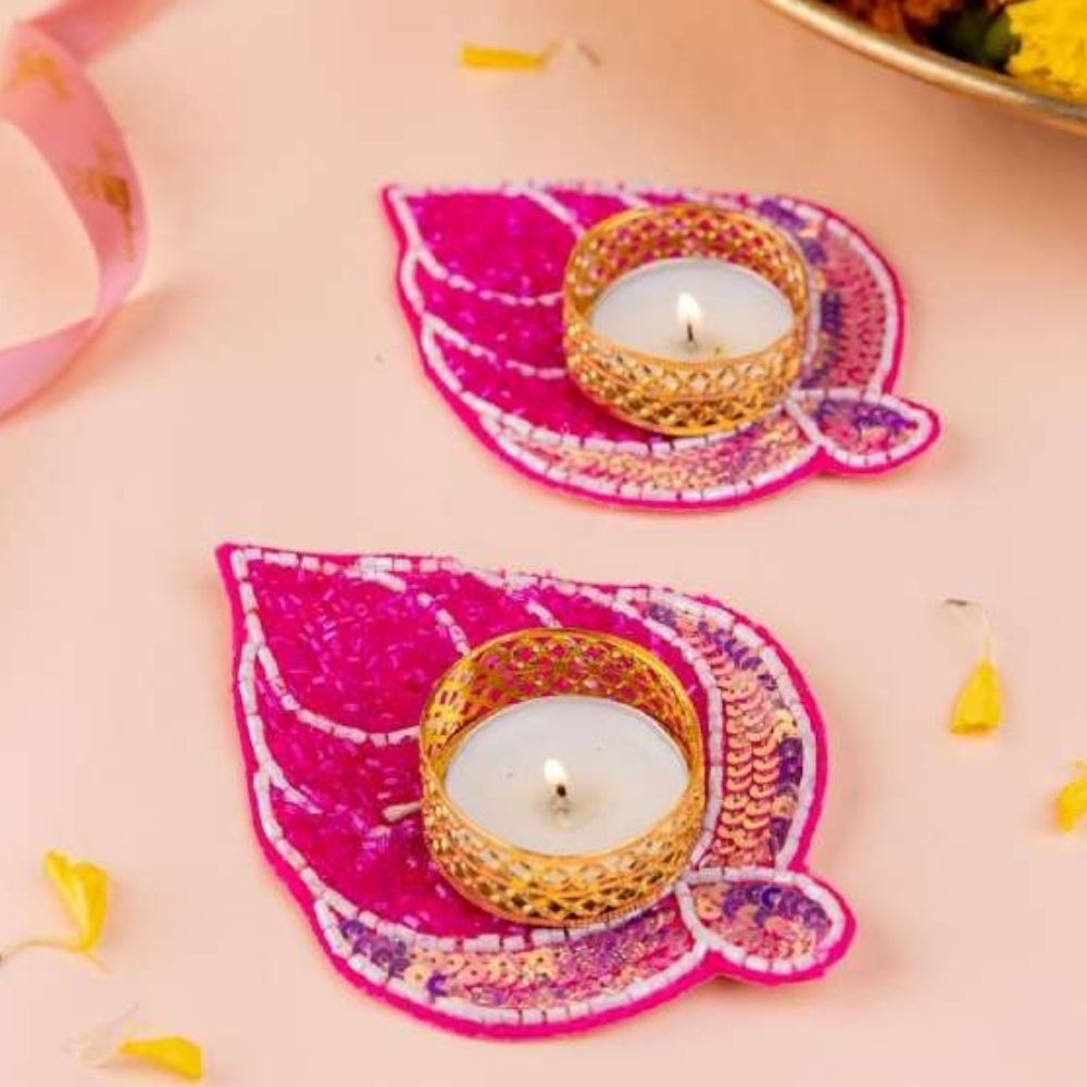 Tea Light Holders Pair