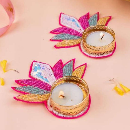 Tea Light Holders Pair