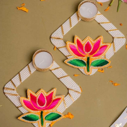 Tea Light Holders Pair