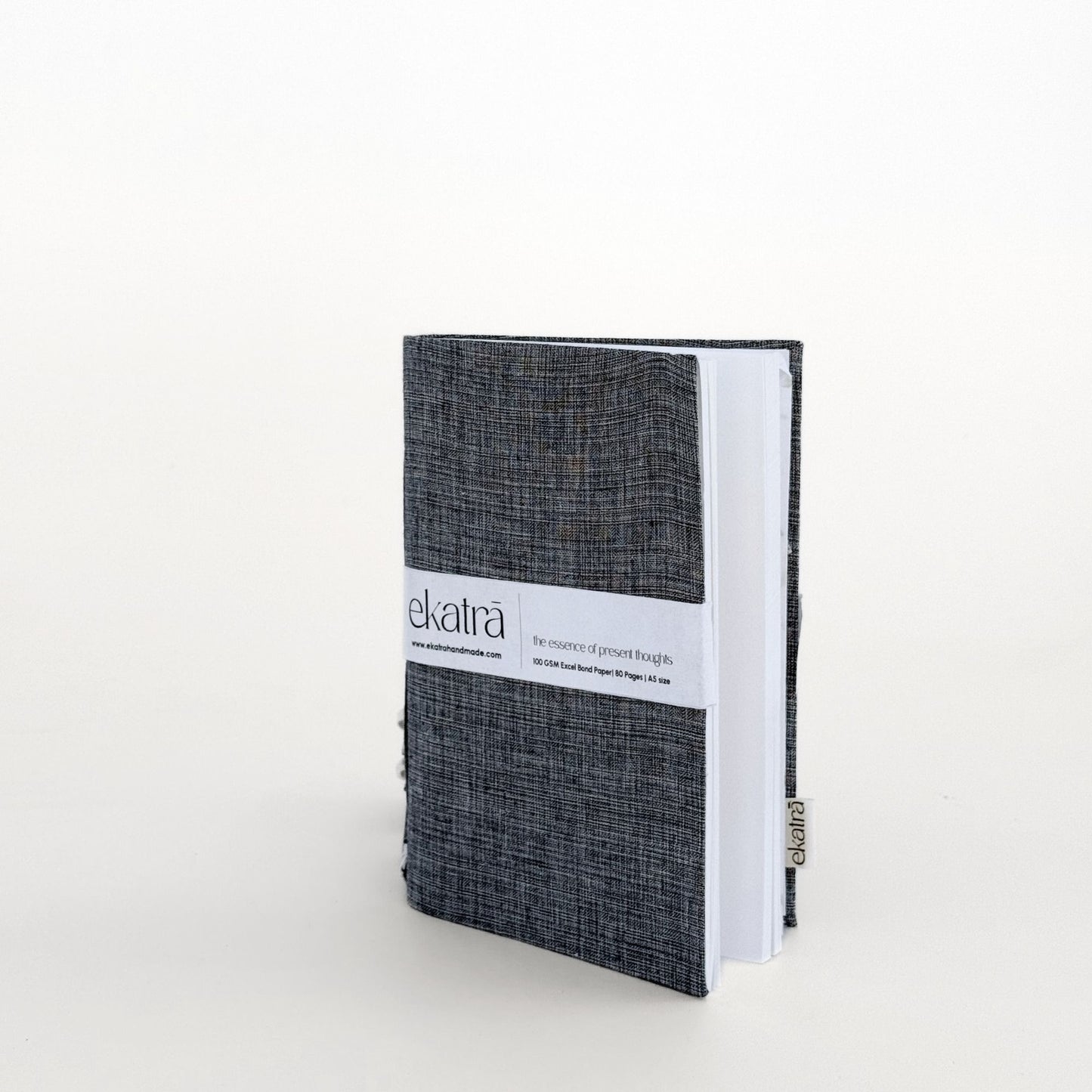 Handcrafted Sustainable A5 Unruled 100 GSM Paper Journal by Ekatra