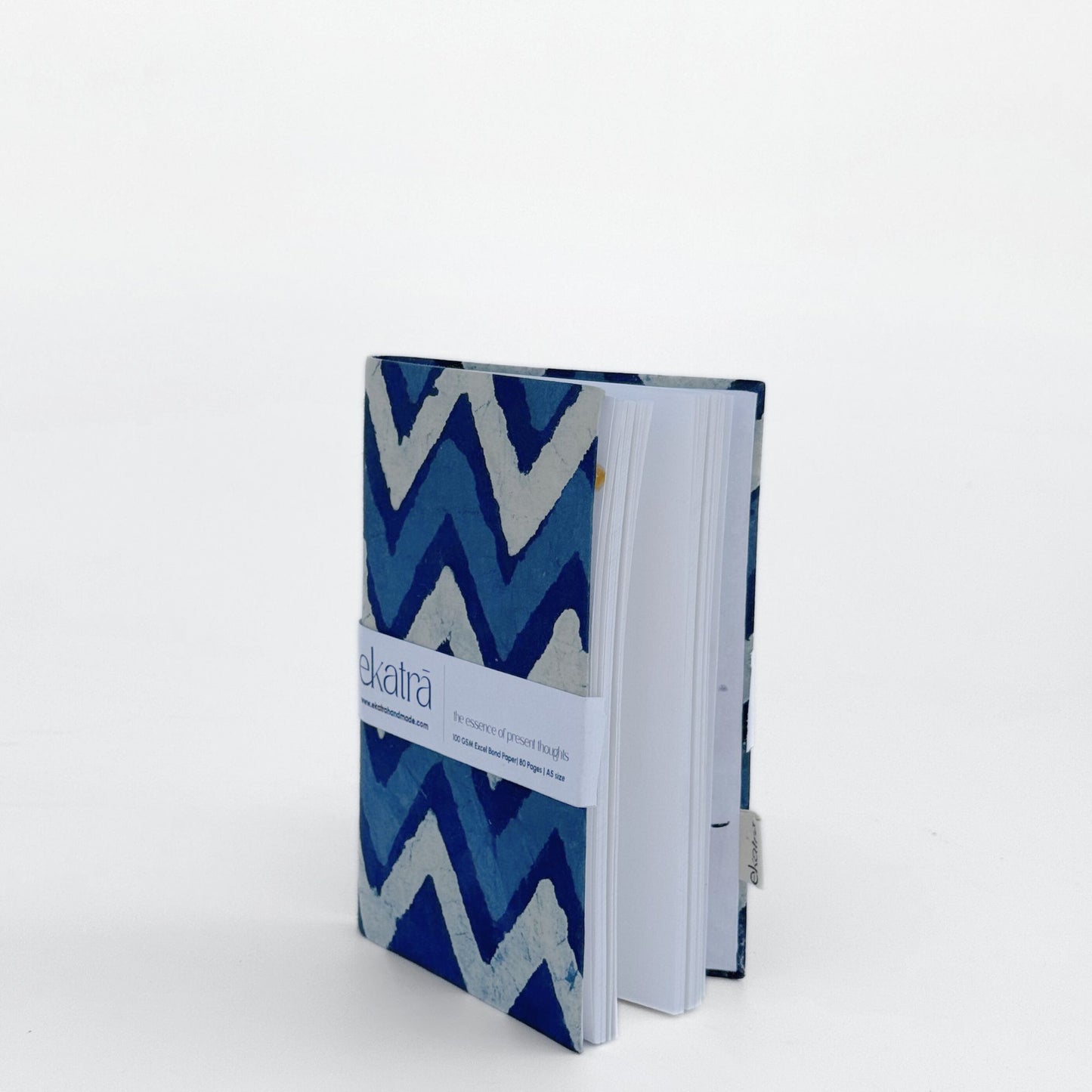 Handcrafted Sustainable A5 Unruled 100 GSM Paper Journal by Ekatra