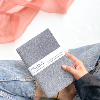 Handcrafted Sustainable A5 Unruled 100 GSM Paper Journal by Ekatra