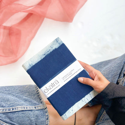 Handcrafted Sustainable A5 Unruled 100 GSM Paper Journal by Ekatra
