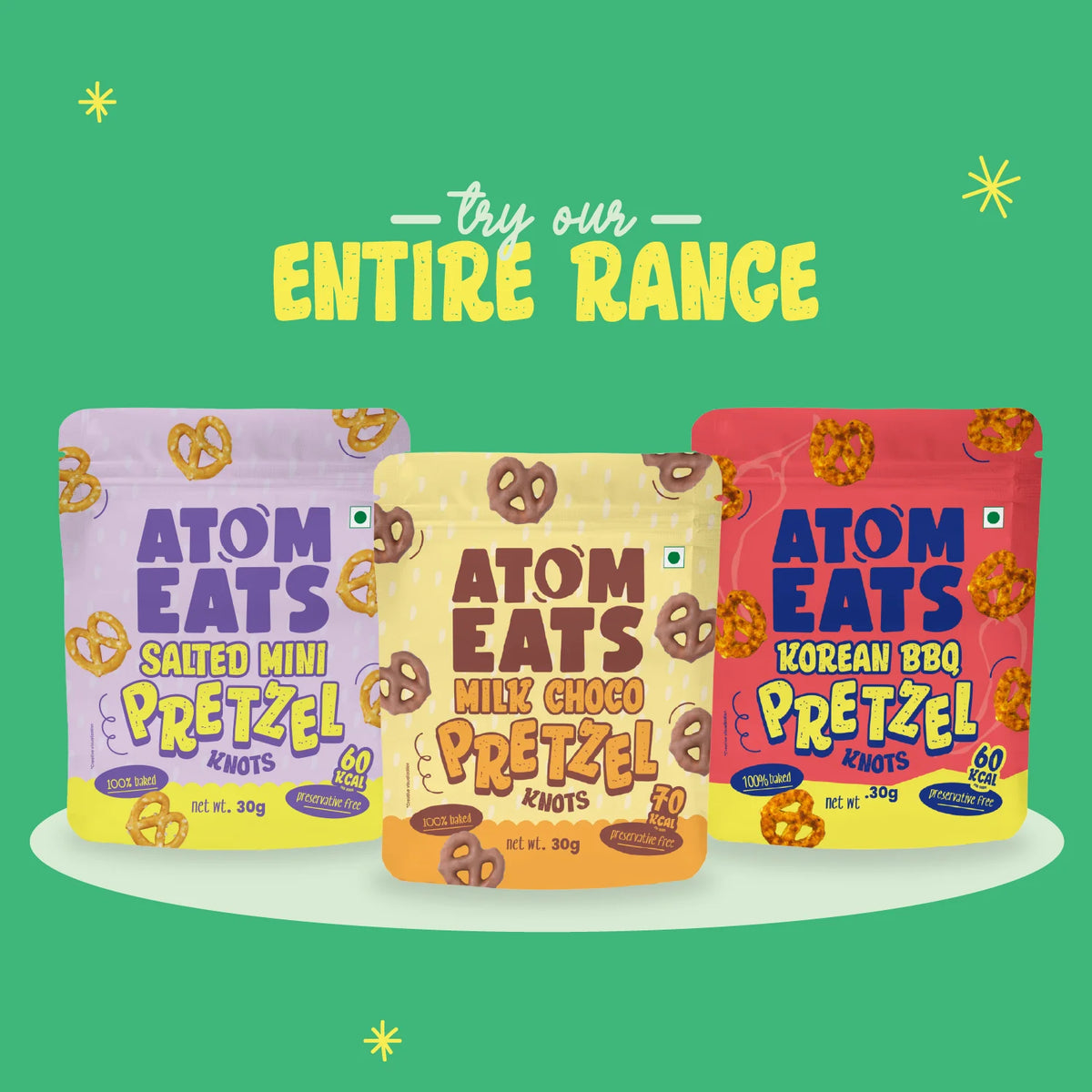 Atom Eats Salted Pretzel Mini Sticks
