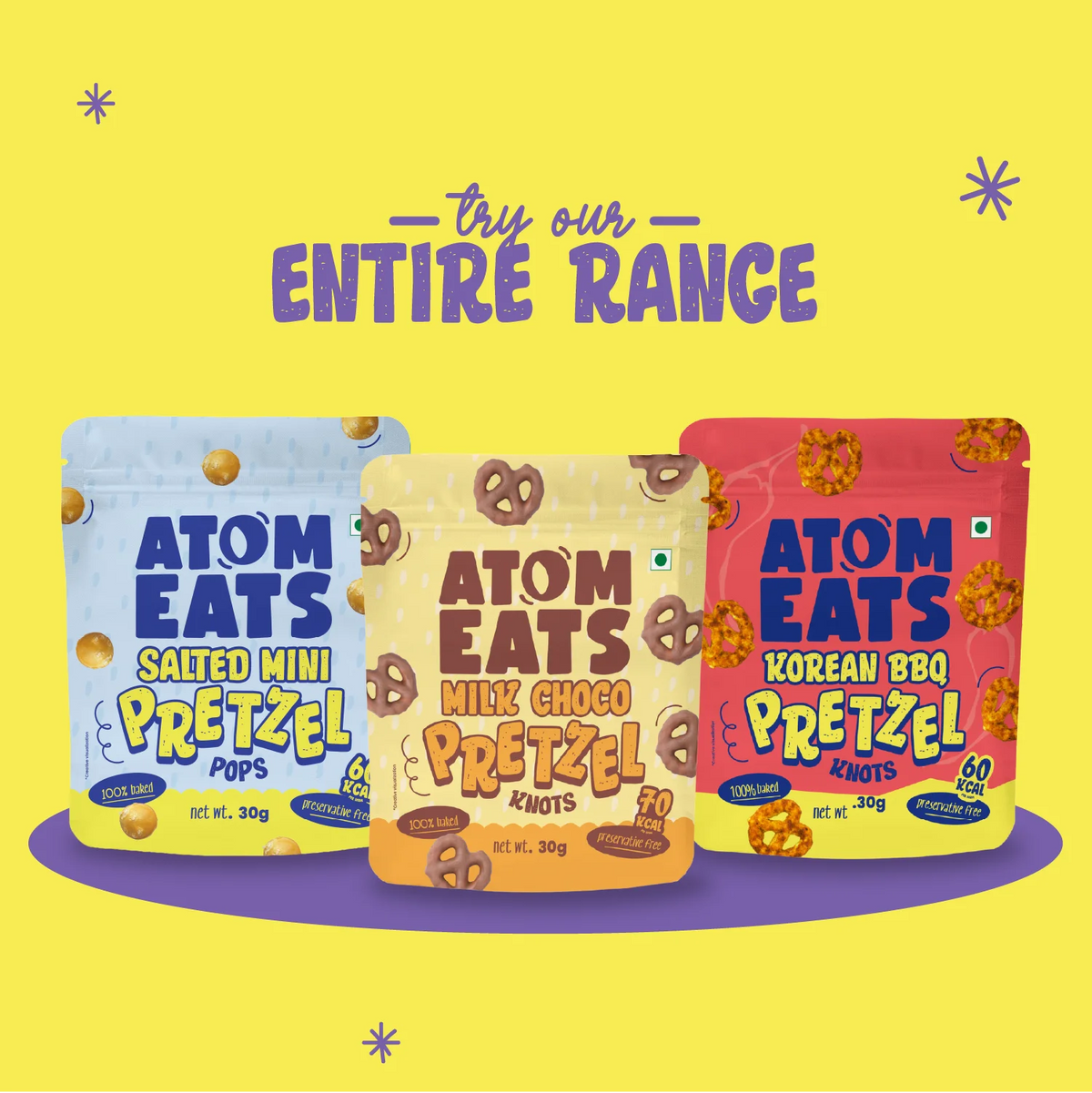 Atom Eats Salted Pretzel Mini Knots