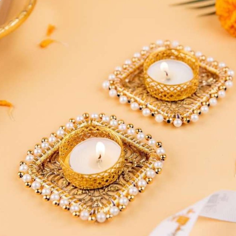 Tea Light Holders Pair