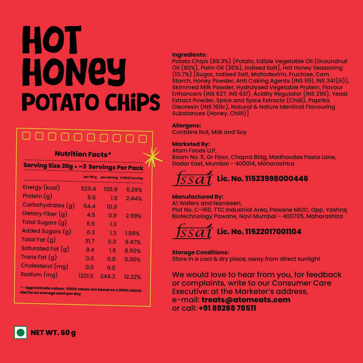 Hot Honey Potato Chips