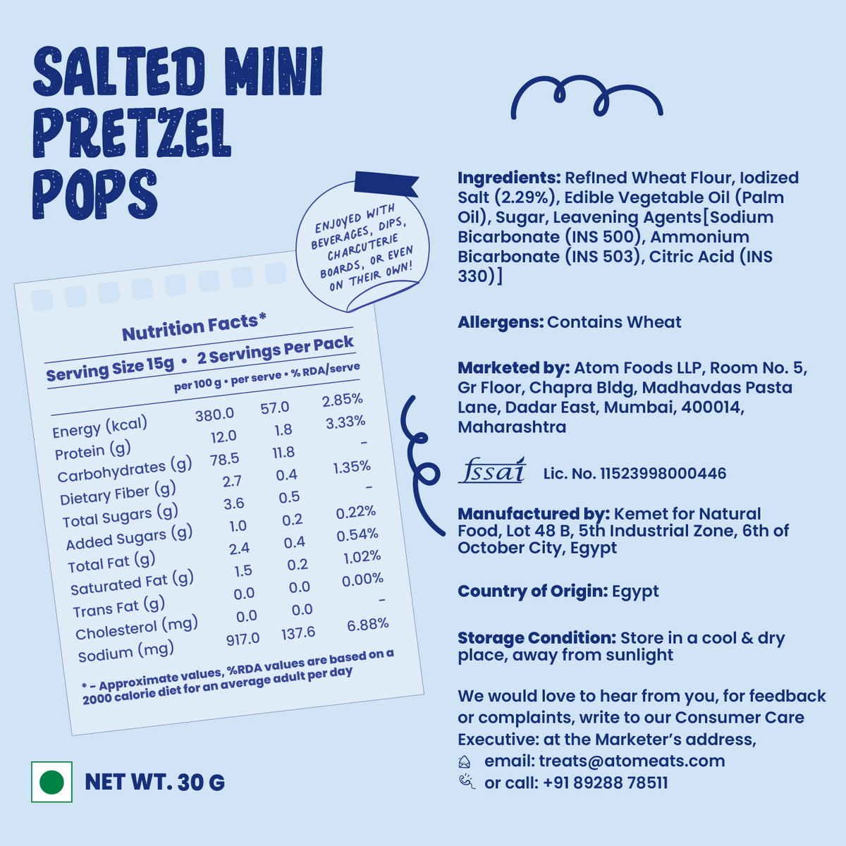 Salted Pretzels Mini Pops