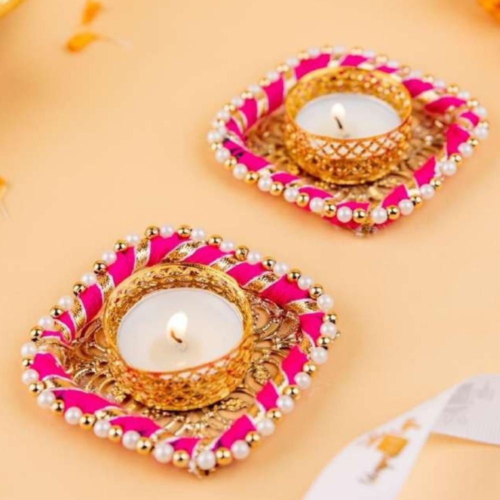 Tea Light Holders Pair