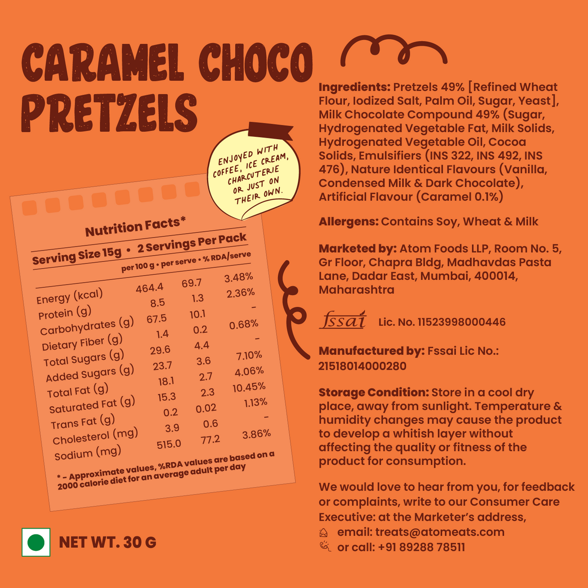 Atom Eats Caramel Choco Pretzel