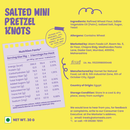 Atom Eats Salted Pretzel Mini Knots