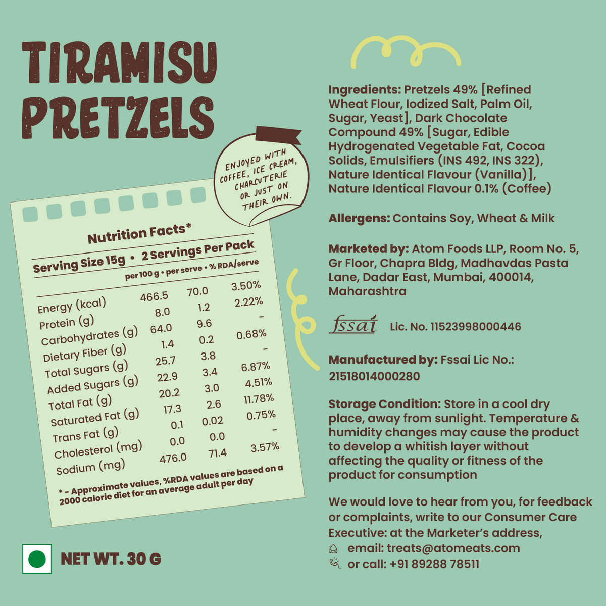Atom Eats Tiramisu Choco Pretzel