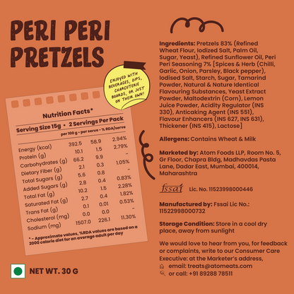 Atom Eats Peri Peri Pretzel